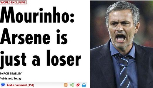 Jose Mourinho Arsene Wenger