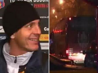 
	VIDEO FABULOS! Rada a fost uitat in Ghencea in timp ce dadea interviuri! Vezi cum a fugit dupa autocar! :))
