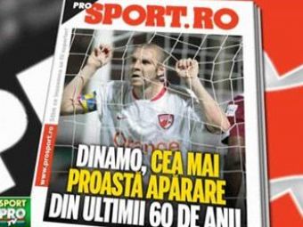 Citeste marti in ProSport: Dinamo are cei mai slabi fundasi din ultimii 60 de ani!