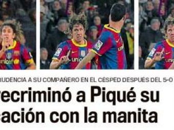 
	De ce i-a spus Puyol lui Pique sa TACA dupa victoria Barcei cu Real!
