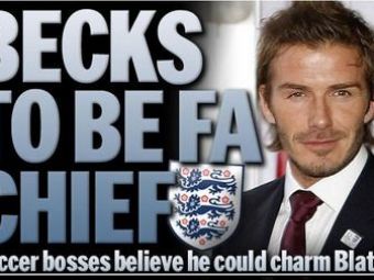 
	David Beckham va fi Nasul Sandu din Anglia! Beckham va conduce Federatia engleza de fotbal:
