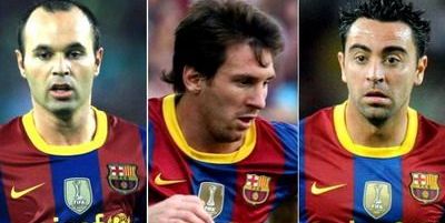Balonul de Aur FIFA Andres Iniesta Barcelona Lionel Messi Xavi Hernandez