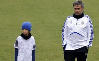 FOTO / Fiul lui Jose Mourinho s-a antrenat cot la cot cu Cristiano Ronaldo: