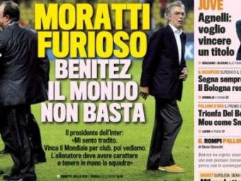 
	Drama unui mare antrenor! Benitez l-a TRADAT pe Moratti!
