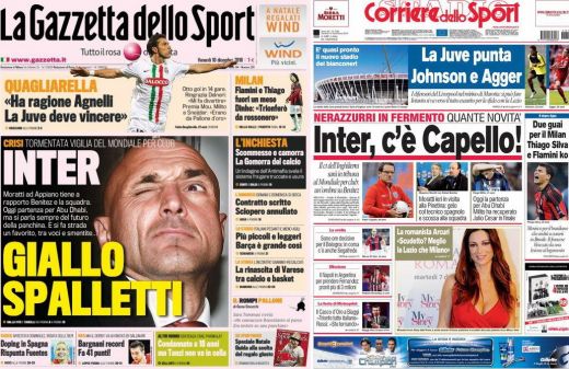 Inter Milano Fabio Capello Luciano Spalletti