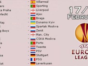 
	Napoli - Villarreal, Sparta - Liverpool, Benfica - Stuttgart! Vezi 16-imi Europa League!

