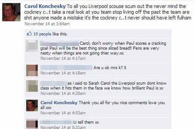 INCREDIBIL / Mama carui fotbalist de la Liverpool i-a facut pe fani GUNOAIE pe Facebook:_3