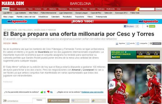BOMBA! Barcelona ofera 100 de milioane de euro pe Torres si Fabregas! Vezi cum face rost de bani_1