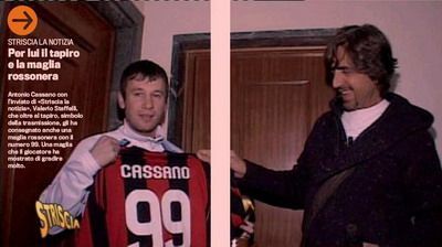 Antonio Cassano AC Milan Real Madrid Sampdoria Transfer