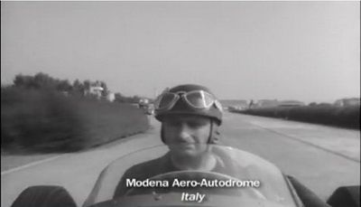 Juan Manuel Fangio clip filmare Modena onboard camera