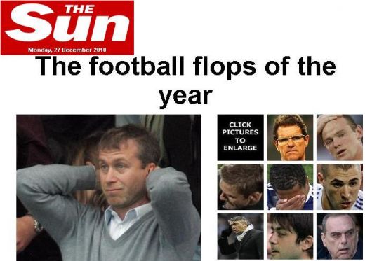 Rooney, Abramovici si ambii portari ai lui Arsenal, in TOP 10 cei mai SLABI oameni din fotbal in 2010, facut de TheSun!_2