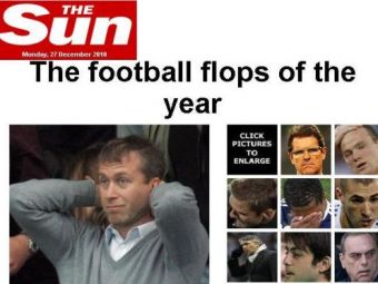 
	Rooney, Abramovici si ambii portari ai lui Arsenal, in TOP 10 cei mai SLABI oameni din fotbal in 2010, facut de TheSun!
