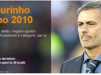 
	Mourinho inca sparge recorduri in Italia! Pentru prima data in 33 de ani, un antrenor a luat premiul de omul anului dat de Gazzetta dello Sport!
