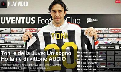 Luca Toni Juventus Torino