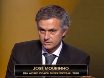 
	Jose Mourinho a fost desemnat cel mai BUN antrenor din 2010 la gala FIFA! Vezi reactia sa! 
