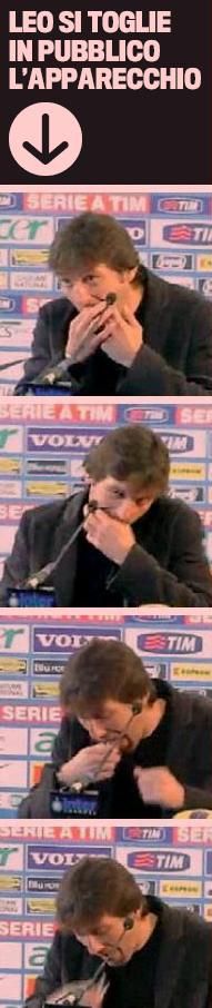 FOTO INCREDIBIL! Antrenorul lui Inter si-a scos proteza din gura in fata presei la conferinta!_1