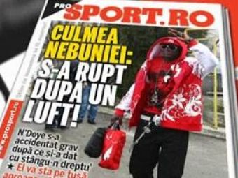 Citeste miercuri in ProSport: povestea nebuna a unei accidentari de 1 milion de euro in Liga I
