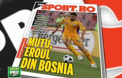 
	Sambata in ProSport: Cum poate ajunge Mutu eroul Romaniei in Bosnia!
