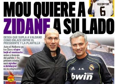 Zinedine Zidane Jose Mourinho Real Madrid