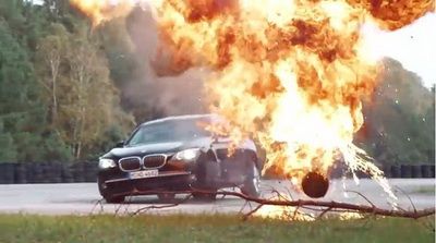 BMW blindat Seria 7 teste Video