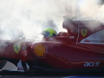 
	Primele probleme pentru Scuderie: Ferrari-ul lui Massa, in flacari la Valencia!
