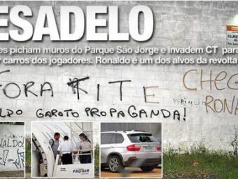 
	FOTO / Revolta la Corinthians! Fanii au atacat cu PIETRE masina lui Ronaldo si i-au cerut sa PLECE!
