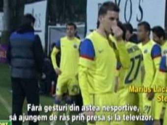 
	VIDEO! Ce le-a zis Lacatus jucatorilor inainte sa sara la antrenorul lui Dinamo Zagreb: &quot;Sa nu ajungem sa ne batem cu ei, sa ne facem de ras!&quot;
