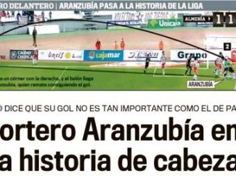 
	MOMENT ISTORIC! El e primul portar din istoria Spaniei care a marcat in Primera! VEZI ce faza a reusit Aranzubia!
