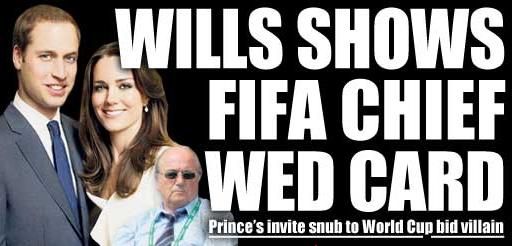 Printul William i-a dat TEAPA sefului FIFA Sepp Blatter! L-a sters de pe lista de invitati de la nunta:_2