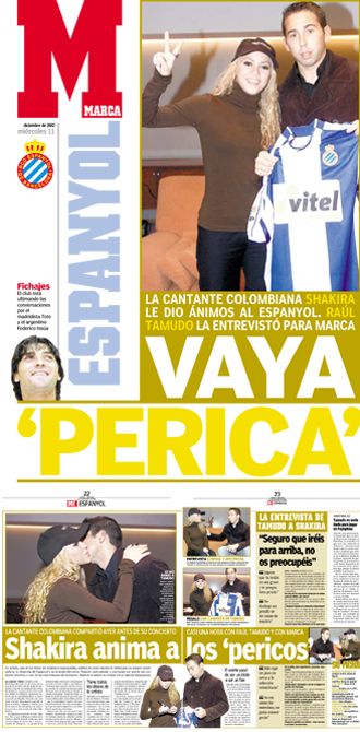 FOTO / Shakira l-a dezamagit pe Pique! Este socio si mare fan Espanyol:_1