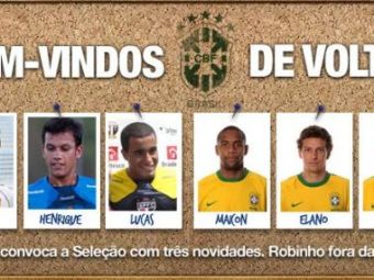 
	Ronaldinho, Kaka si Robinho, OUT de la nationala Braziliei! Vezi cei 3 debutanti care le vor lua locul!
