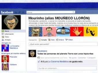
	CATERINCA zilei! Vezi cum arata noua pagina de Facebook a lui Mourinho :)
