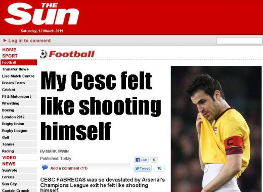Cesc Fabregas Arsenal Barcelona