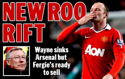 Manchester United Sir Alex Ferguson Wayne Rooney