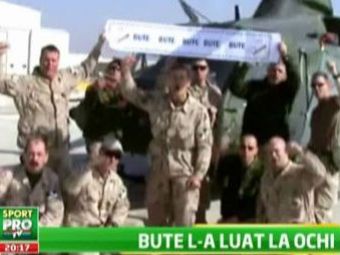SUPER VIDEO / Soldatii romani din Afganistan il sustin pe Bute: &quot;Rupe-i capul! Bute, Bute, Bute!&quot;
	&nbsp;