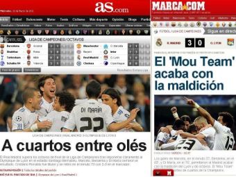 
	Mourinho e EROUL Madridului! Presa din Spania: &quot;Am spart ghinionul! Real prinde sferturile in OLEURI&quot;
