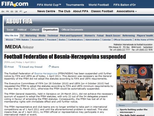 OFICIAL! Bosnia a fost suspendata de FIFA! Romania reintra in cursa pentru Euro 2012 si castiga cu 3-0 in Bosnia!_2