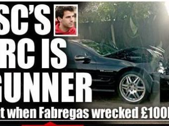 FOTO / Fabregas si-a facut PRAF Mercedesul de 120.000 de euro!