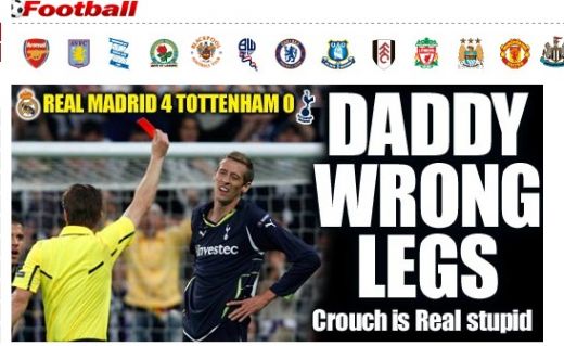 Real Madrid Peter Crouch Tottenham
