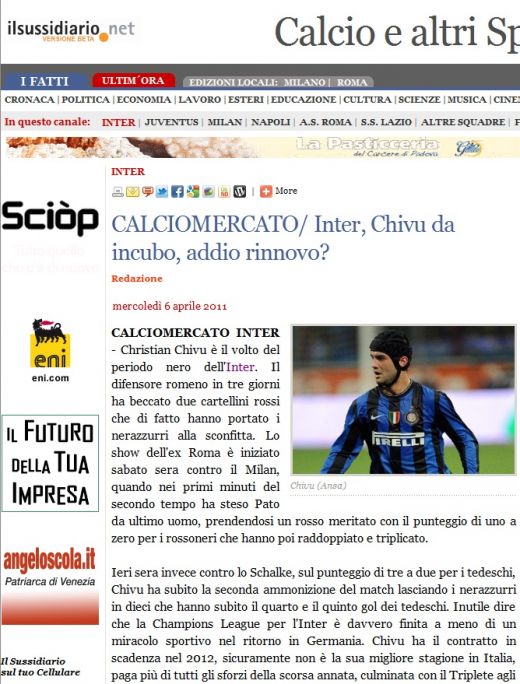 Cum poate fi pedepsit Chivu dupa eliminarile cu Milan si Schalke! Ce masuri poate lua Inter_1