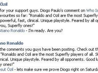 
	SENZATIE! Nu vezi asa ceva in Liga I: dialog fabulos pe Facebook, intre Cristiano Ronaldo si Ozil, cu 4 ore inainte de EL Clasico:
