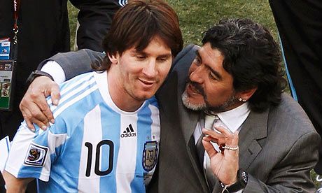 Diego Armando Maradona Barcelona Leo Messi