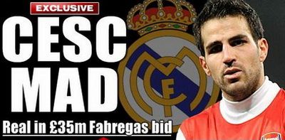 Arsenal Cesc Fabregas Real Madrid