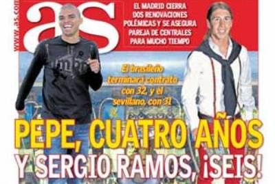 Jose Mourinho Pepe Real Madrid Sergio Ramos