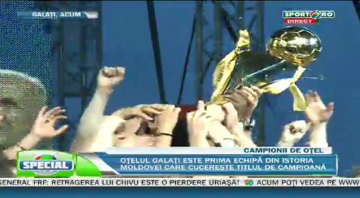 100 de ani de fotbal pentru un titlu! Otelul a ridicat trofeul de campioana in 2011 intr-un show cu mii de fani! VEZI VIDEO_2