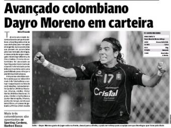 
	Stirea care-l va INNEBUNI pe Becali! Dayro Moreno e aproape de un mare club din Europa! Unde ajunge atacantul DAT AFARA de Steaua:
