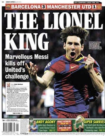 ZIUA in care englezii au uitat de United iar in Spania toate ziarele l-au pozat pe Messi! FOTO:_4