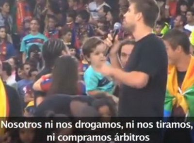 Video Nu Ne Drogam Si Nu Cumparam Arbitri Discursul Fabulos Al Lui Pique De Pe Nou Camp