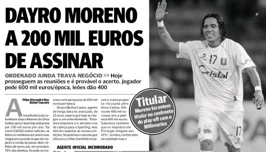 Sporting Lisabona Dayro Moreno Steaua