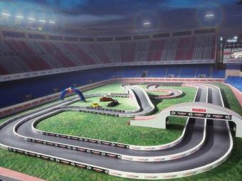 
	SUPER FOTO / Stadionul lui Atletico se transforma in circuit auto!

